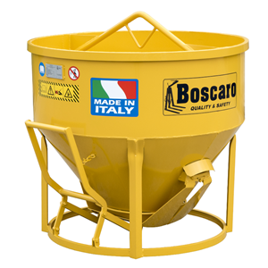 Benna conica a scarico centrale