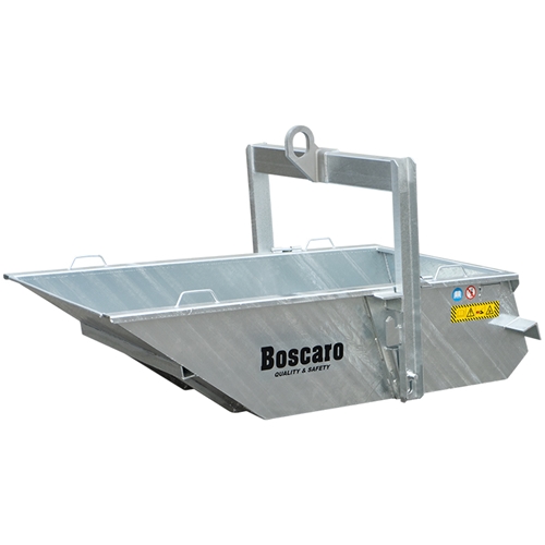 Benna zincata a scarico automatico